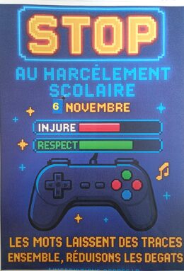Journée Non au Harcèlement (NAH) le 06/11/25.
On s'habille en bleu pour lutter!